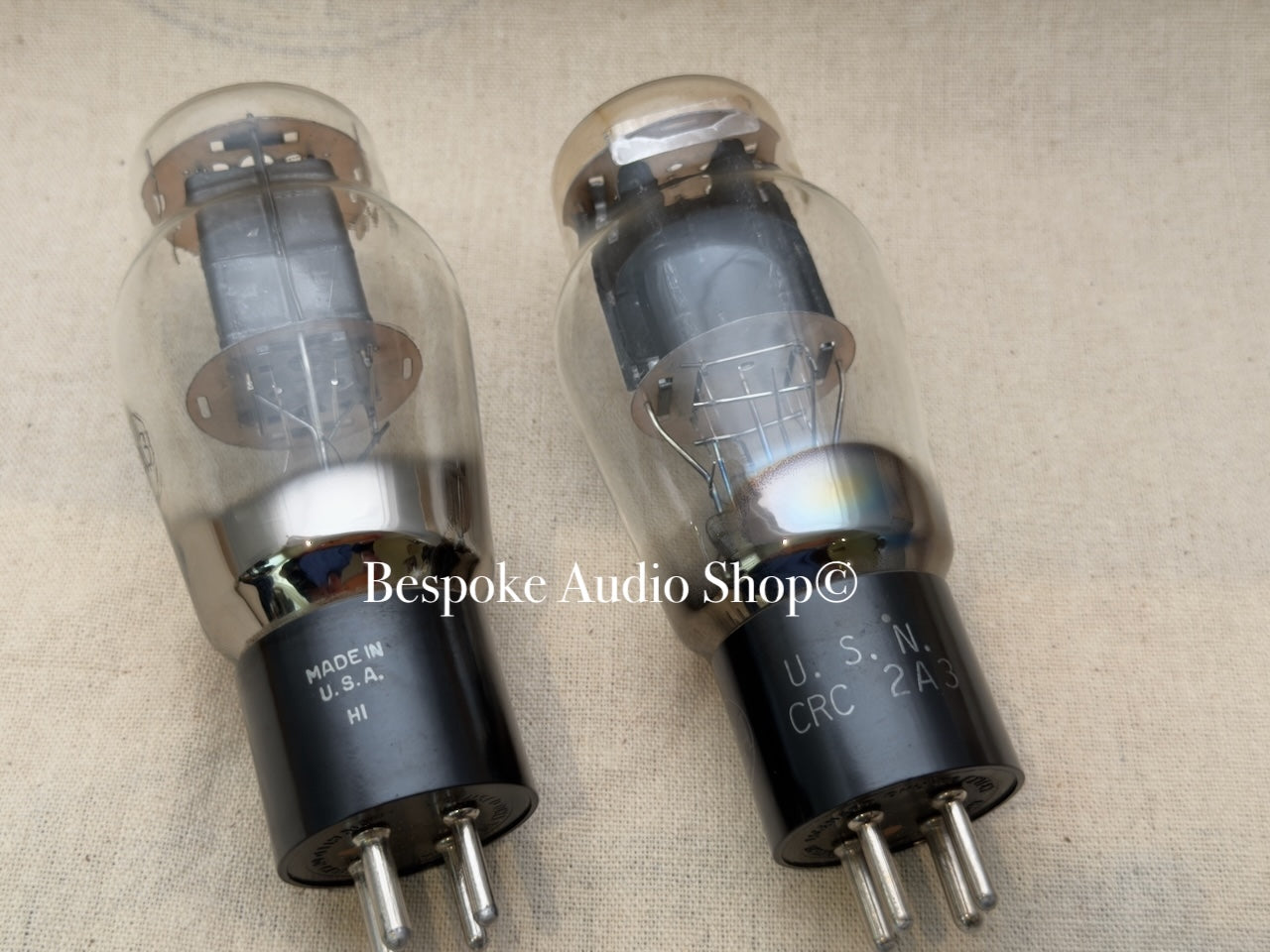 RCA 2A3 – Early Production, Black plate - Beautiful Matched Pair