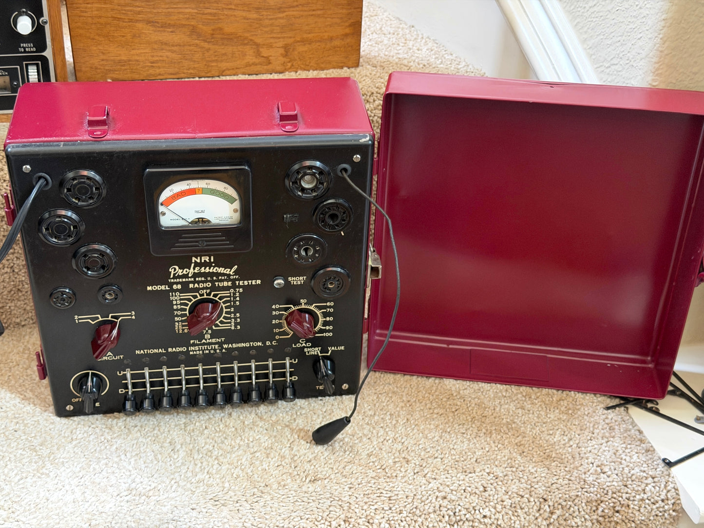 SOLD - Refinished, Refurbished & Calibrated - NRI 68 Tube Tester