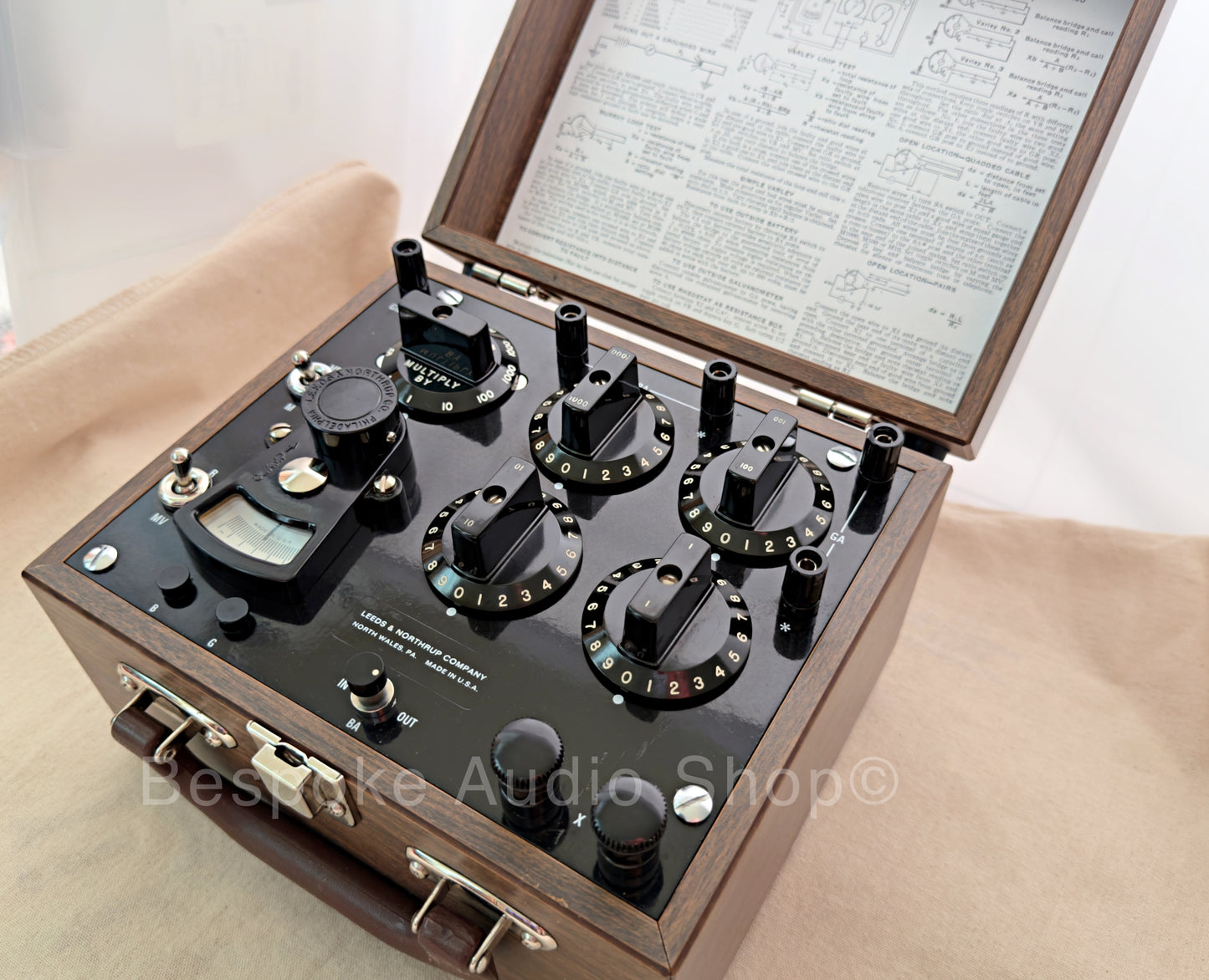 Best Gift - Leeds & Northrup Cable Fault Test Set No. 5300 — Restored Vintage Display Piece — With Provenance Document — $245