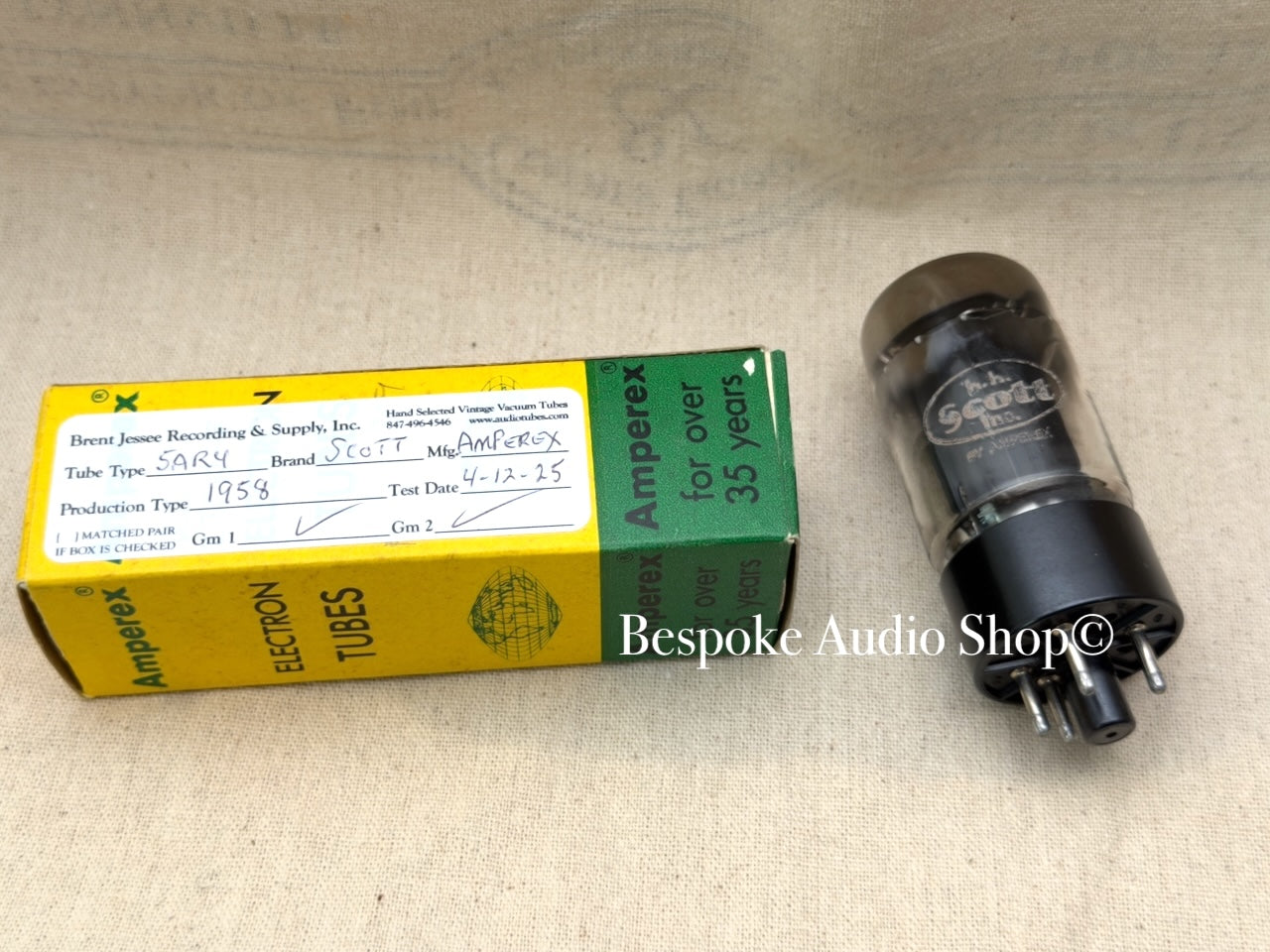 GZ34/5AR4 - Amperex - Super Rare F31 1958 HH Scott Version