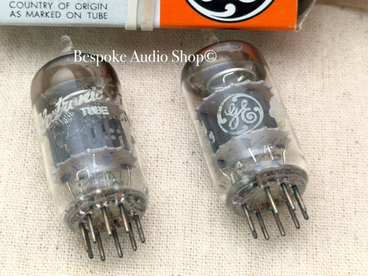 12AY7 (6072) - GE  - Matched Pair in Original Boxes