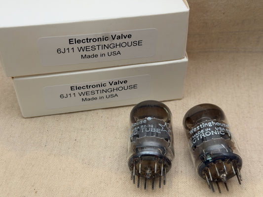 6J11 - Westinghouse  - Matched Pair