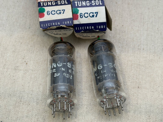 6CG7 - Tung Sol Matched Pair - Super Quiet
