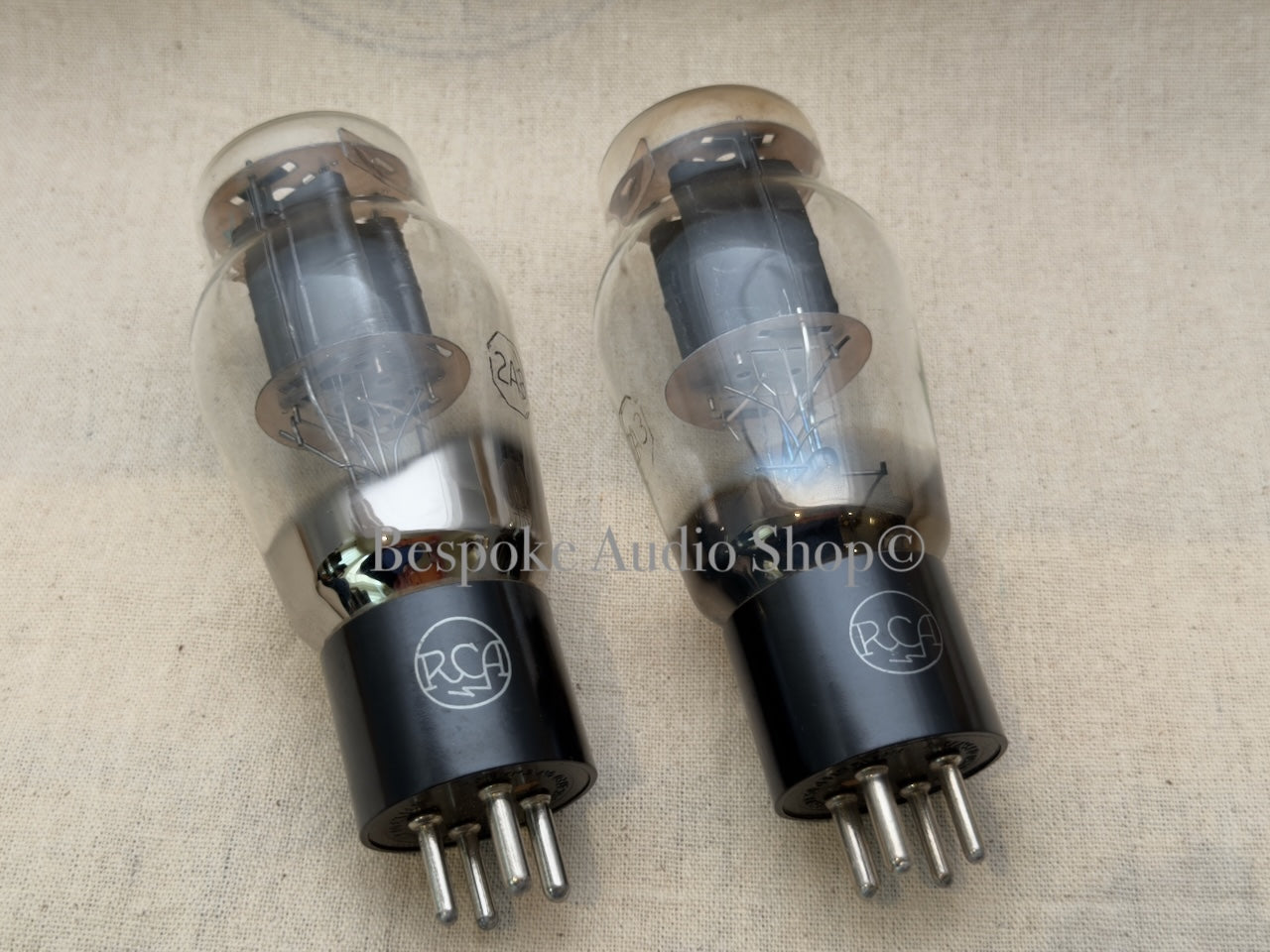 RCA 2A3 – Early Production, Black plate - Beautiful Matched Pair