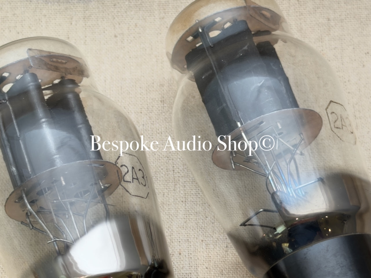 RCA 2A3 – Early Production, Black plate - Beautiful Matched Pair
