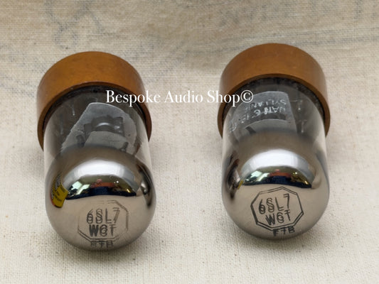 6SL7WGT – Sylvania - Rare Export Version - Beautiful Matched Pair