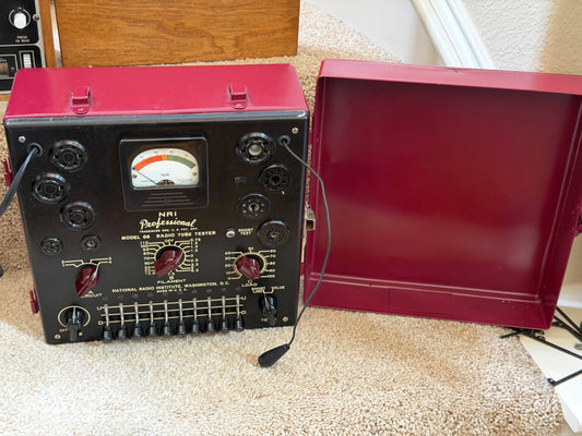 SOLD - Refinished, Refurbished & Calibrated - NRI 68 Tube Tester