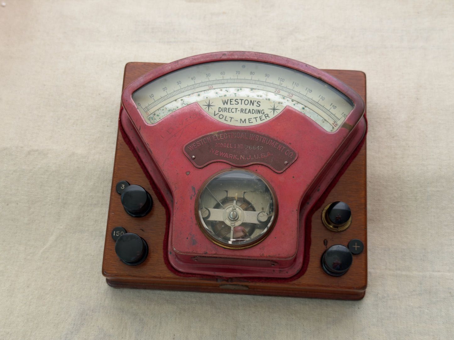 Best Gift - Weston Model 1 Direct-Reading Volt-Meter — Estimated c.1899 — Restored / Preserved — Tested Accurate — With Provenance Document
