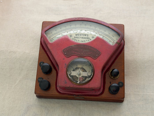 Best Gift - Weston Model 1 Direct-Reading Volt-Meter — Estimated c.1899 — Restored / Preserved — Tested Accurate — With Provenance Document