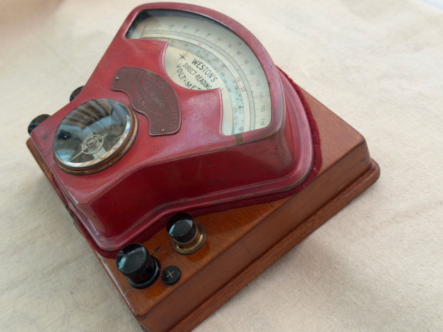 Best Gift - Weston Model 1 Direct-Reading Volt-Meter — Estimated c.1899 — Restored / Preserved — Tested Accurate — With Provenance Document