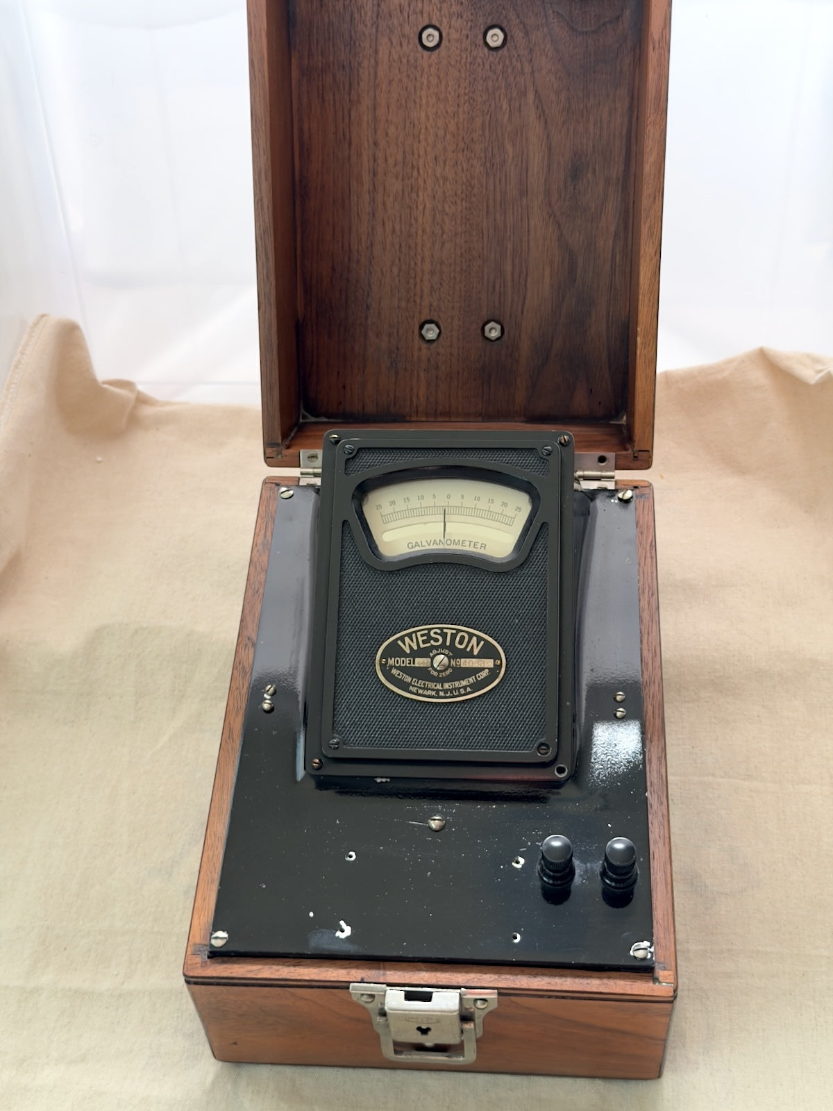 Best Gift - Restored Weston 440 Galvanometer + Leeds & Northrup 2666 Ayrton Shunt — Display Set with Provenance Document